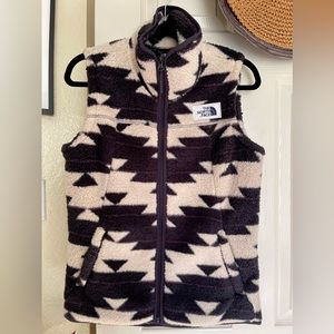 The North Face Campshire Aztec Fleece Vest Small VGUC